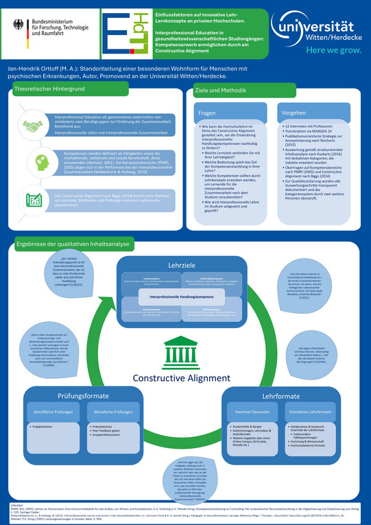 Poster zum Constructive Alignment von Jan-Hendrik Ortloff