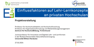 Screenshot der Projektpräsentation